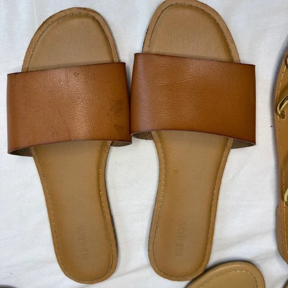 Lot 6 Women's Size 10 Sandals Slides Fashion Nova Old Navy Bling Shoes - Picture 5 of 11